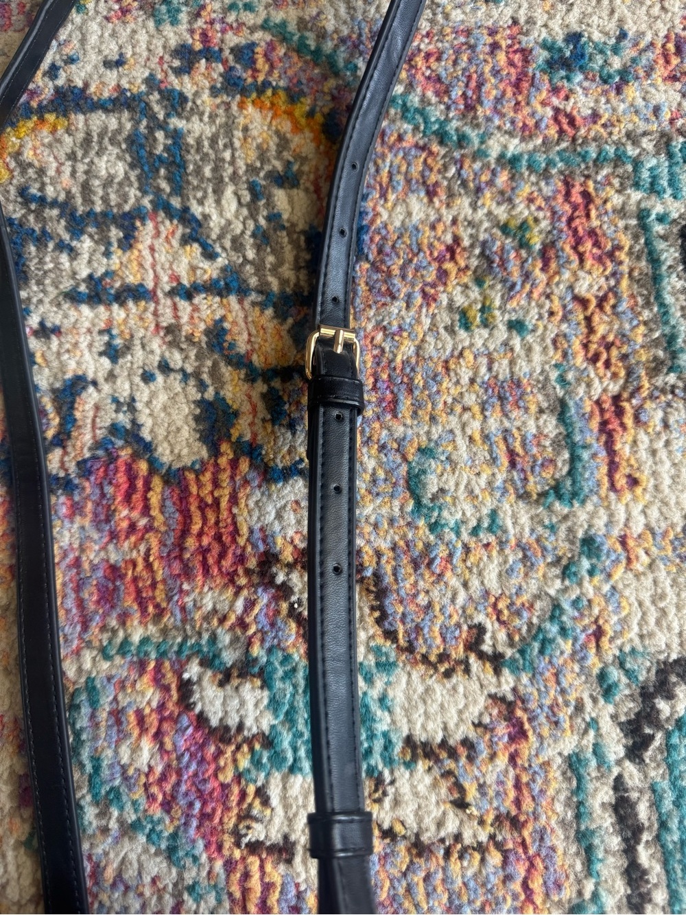 a new day Natural Straw Round Crossbody with Black Trim - Picture 4 of 6